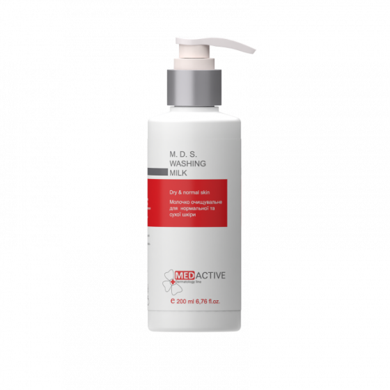 Очисне молочко для нормальної та сухої шкіри Medactive M.D.S. WASHING MILK dry&normal skin, 200 мл Дніпро