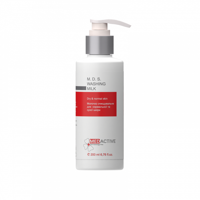Очисне молочко для нормальної та сухої шкіри Medactive M.D.S. WASHING MILK dry&normal skin, 200 мл Дніпро - фото 1