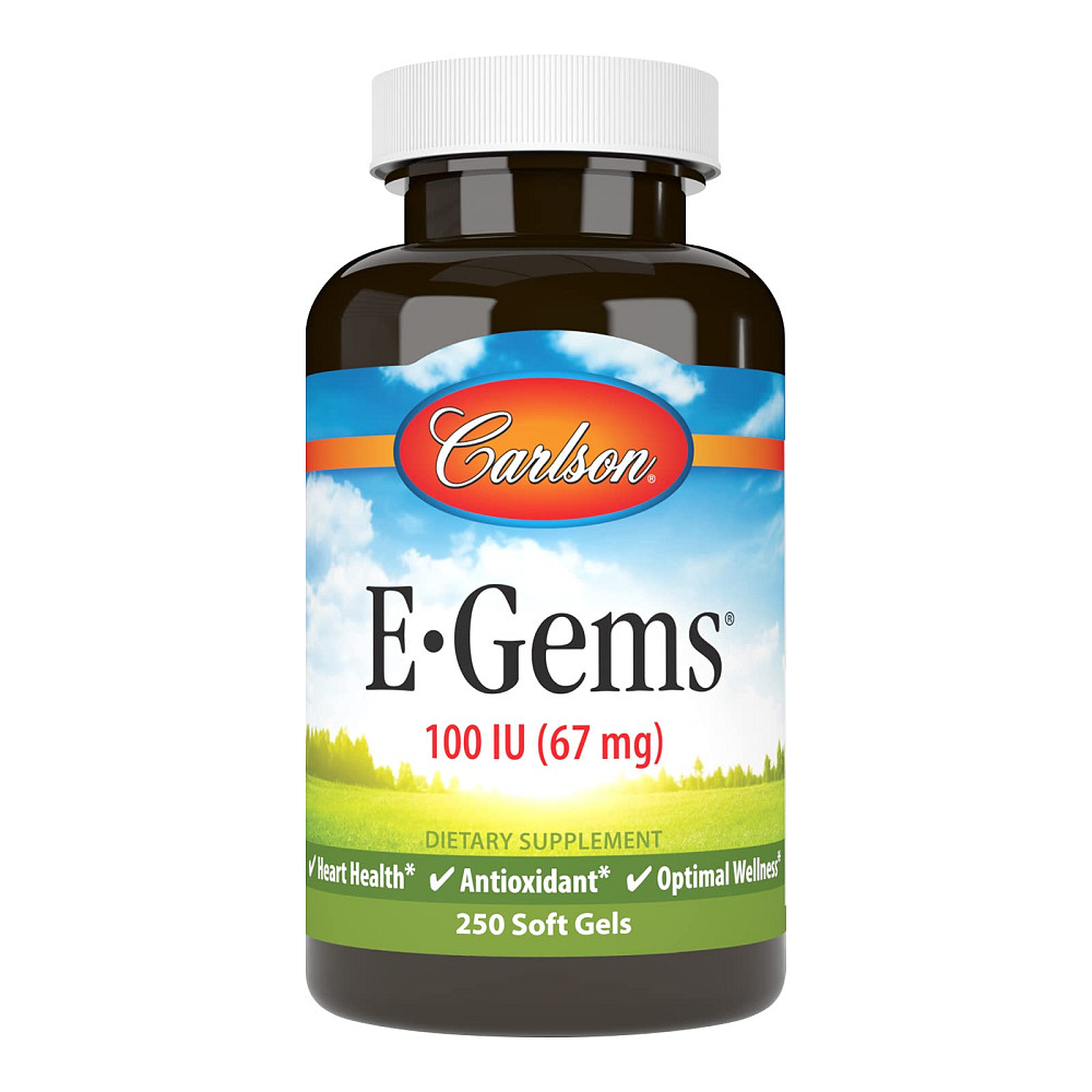 E-Gems, 67 mg (100 IU), 250 Softgels Луцк - изображение 1