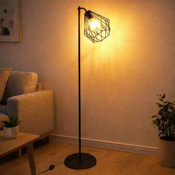 Торшер MSK Electric Silvia под лампу Е27 черный NL 2118 BK Одесса