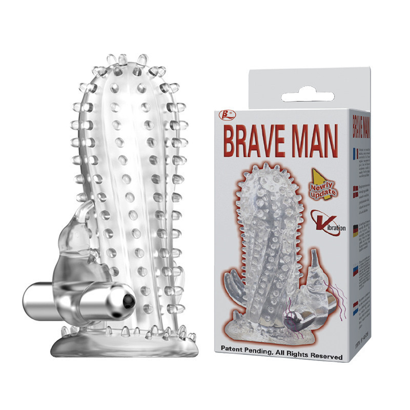Насадка на пеніс з вібрацією Baile Brave Man Vibrating Sex Aura Київ - фото 1