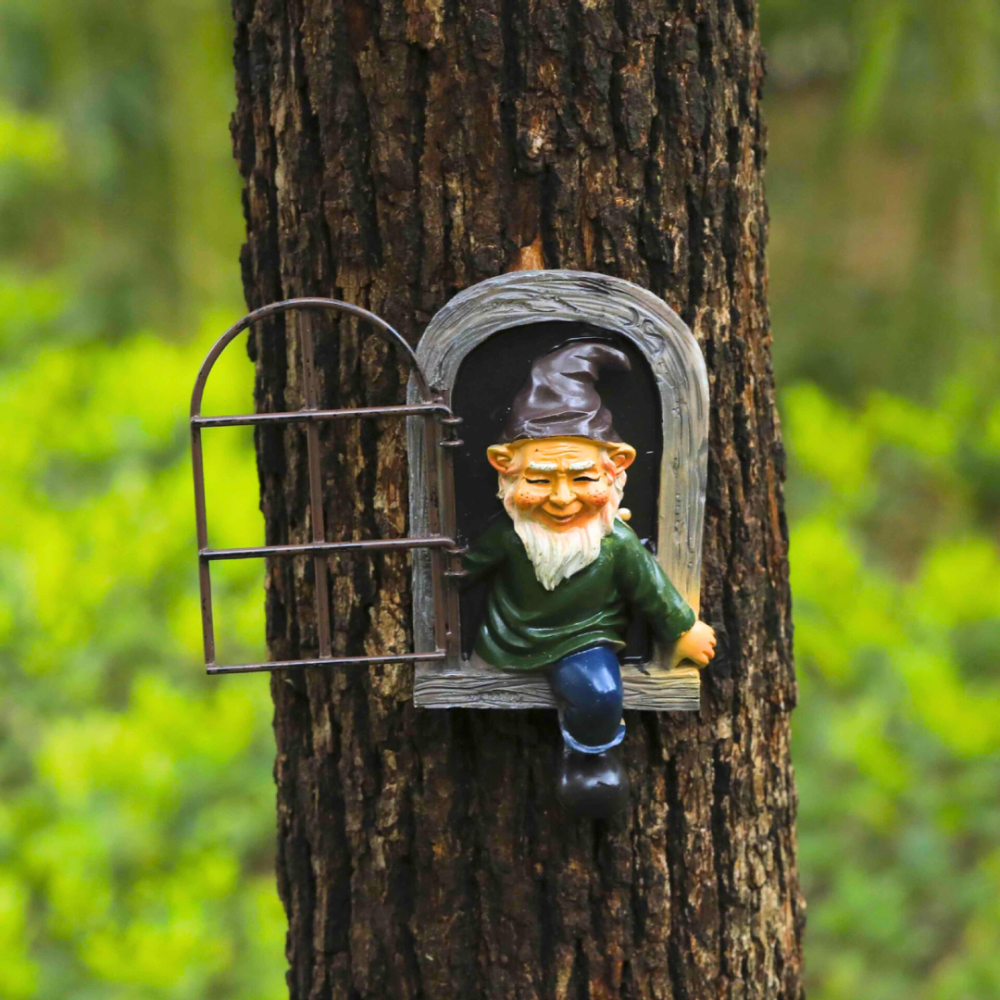 Садова фігурка Гном у вікні. Підвісна садова фігурка. Садовий гном. Одеса - фото 7