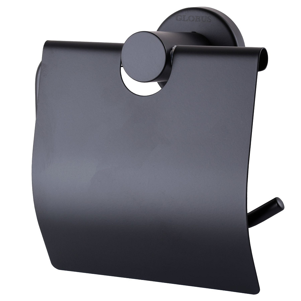Тримач для туалетного паперу Globus Lux BS8410 чорний матовий SUS304 Тернополь - изображение 1
