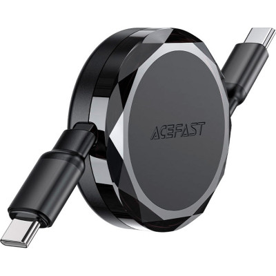 Дата кабель USB-C to USB-C 0.8m 60W dual retraction C13-03 Black Acefast (6974316280132) Вінниця - фото 4