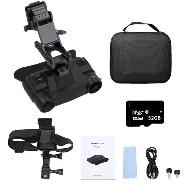 Прилад нічного бачення NVG G1 + кріплення на шолом Bracket + кріплення на голову (940nm) Вінниця - фото 10