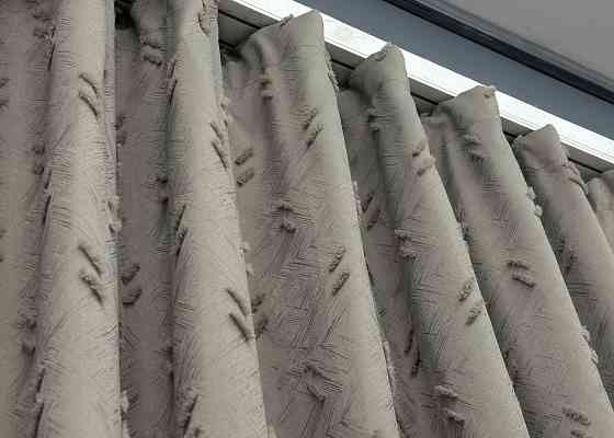 Шторная ткань Лен Букле цвет серый 1888ш Киев