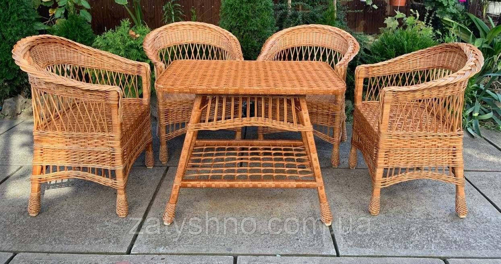 Плетені меблі з низькою спинкою Київ - фото 4