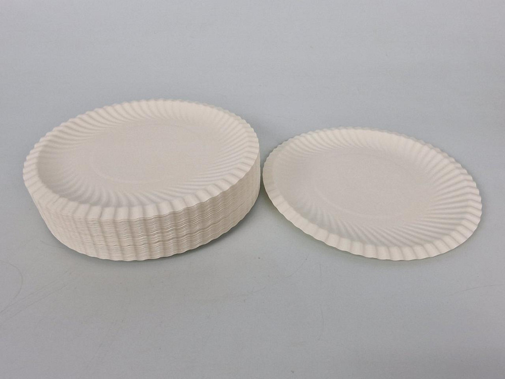 Паперова тарілка біла 100 шт. діаметр 185 мм (1 пачка) Харків - фото 2