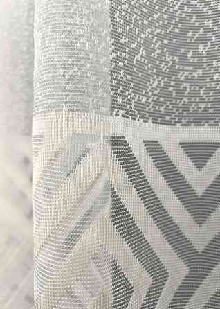 Тюль VR-Textil 2030т Жаккард Ромб Меандр Молочный 400х270 см (42-1098) Киев