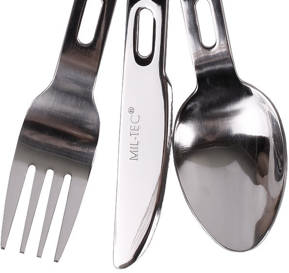Туристичний Набір Столових приладів 3 предмети Mil-Tec від Sturm (14623000) Нержавіюча сталь Нововолинськ - фото 3
