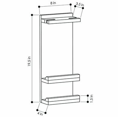Настенная винная полка 