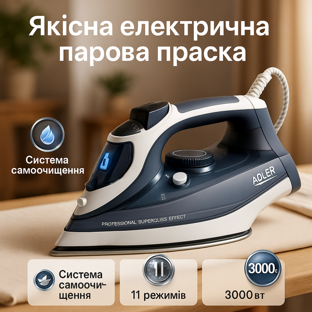 Парова праска Adler AD 5053 3000Вт VD-29 Львів - фото 12