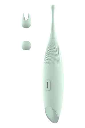 Вібратор для кліторальної стимуляції Dream Toys Glam Pin Point Stimulator, з двома насадками, м'ятний Sex Aura Київ