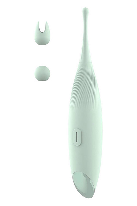 Вібратор для кліторальної стимуляції Dream Toys Glam Pin Point Stimulator, з двома насадками, м'ятний Sex Aura Київ - фото 1