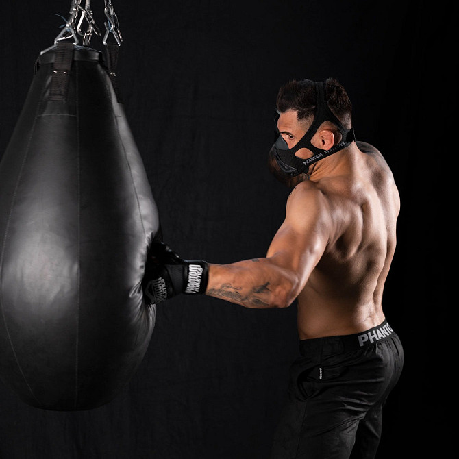 Маска для тренування дихання Phantom Training Mask Black M Кам'янське - фото 9