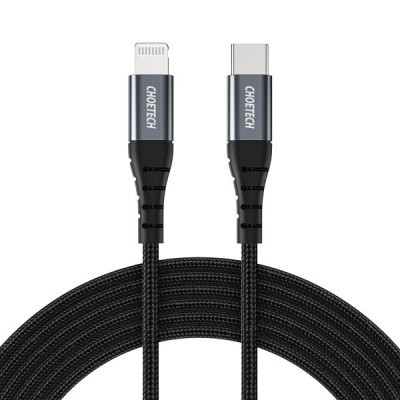 Дата кабель USB-C to Lightning 1.2m MFI Choetech (IP0039-BK) Вінниця - фото 1