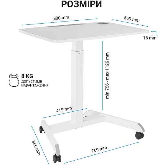 Комп'ютерний стіл OfficePro ODM380W ( 18495 ) Харків