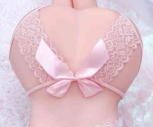 Еротичні труси жіночі з вирізом та бантом універсальний рожевий Київ