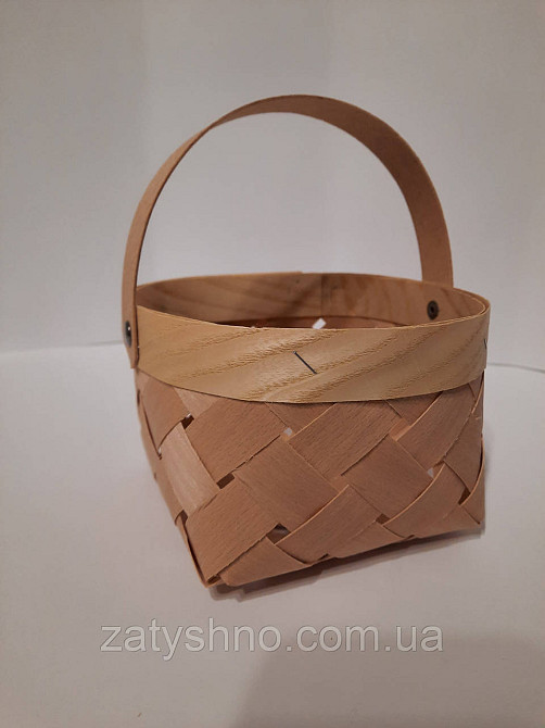 Корзина подарочная плетеная из шпона Киев - изображение 2