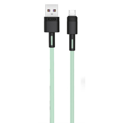 Дата кабель USB 2.0 AM to Micro 5P 1.0m 5A green XO (NB166-M-1-GR) Винница - изображение 1