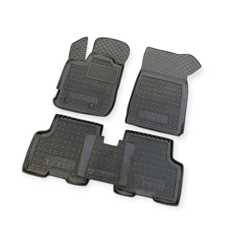 Килимки Рено arkana 2020-> борт 2,5 см, з перемичкою салону Мукачево - фото 1