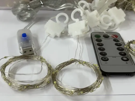 Гирлянда медная проволока Штора 3,0мХ2,0м Copper USB пульт ДУ 8 функций 200LED (теплый белый) COPPER-WIRE-200WW-9-2 Одесса