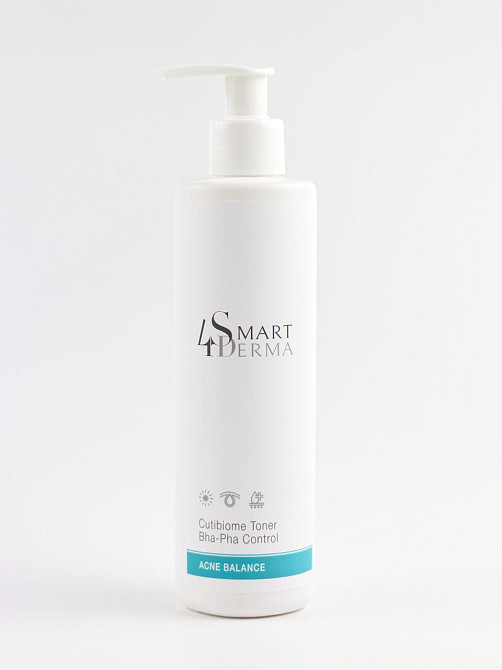Smart4Derma Acne Balance Cutibiome Toner Себорегулирующий мультикислотный тонер, 250 мл Днепр - изображение 1