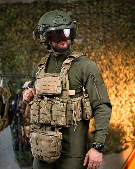 Плитоноска 4 точки быстрый сброс frion   с напашником   ПП7889 Одесса - изображение 2