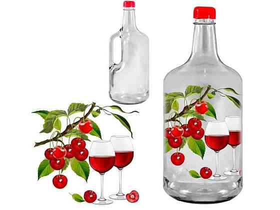 Бутиль 1,75л з кришкою 47265 Вишня ТМ FARGLASS Київ