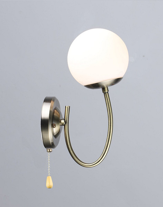 VALESO Бра з одним скляним плафоном N6610/1W (Бронза) Коломия - фото 1