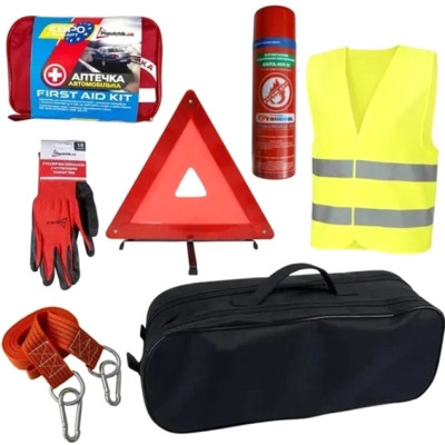 Набір техдопомоги Poputchik Євростандарт з ВВПА Кросовер чорний (01-227-IS) Вінниця - фото 1