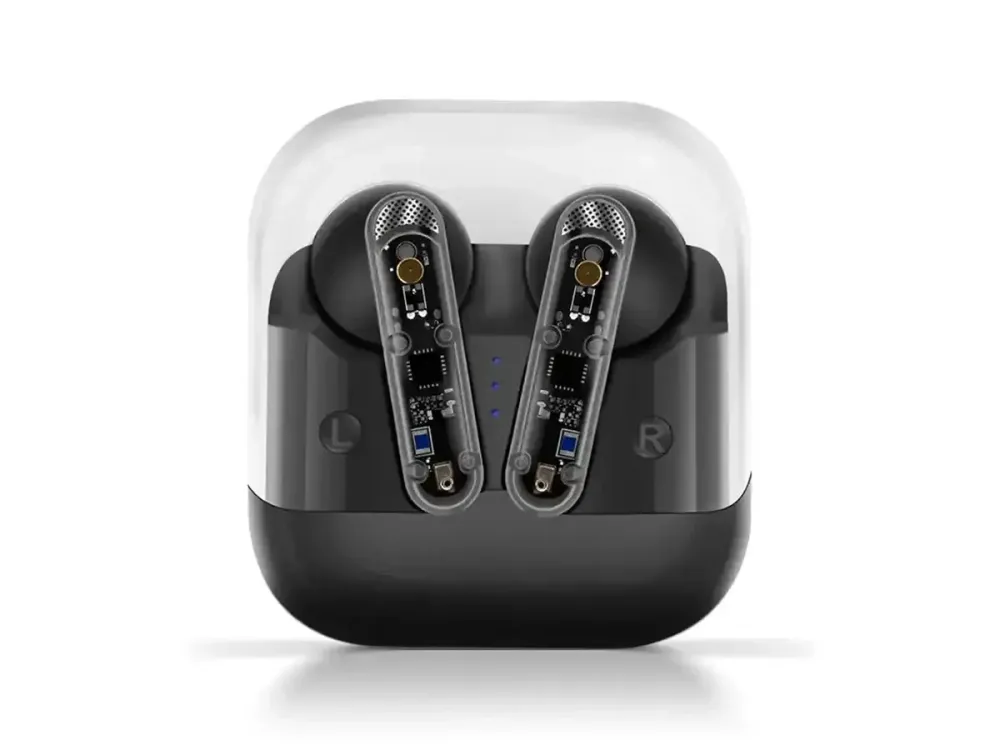 Бездротові навушники Bluetooth TWS AKZ-S26 Double з кейсом, IPX5, сенсорне управління, 6D звук Одеса - фото 3