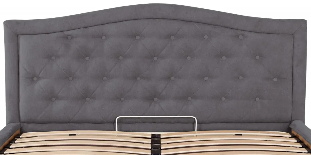 Кровать Двуспальная Scarlett Comfort 160 х 200 см Мисти Dark Grey С подъемным механизмом и нишей для белья Темно-серый Киев - изображение 5