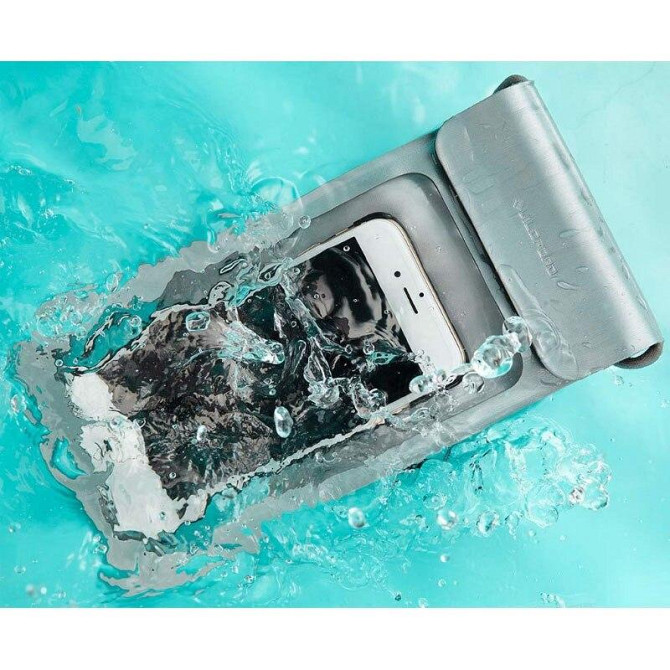 Захисний водонепроникний чохол Xiaomi Guildford Mobile Waterproof Bag для смартфонів (Сріблястий) Миколаїв - фото 3