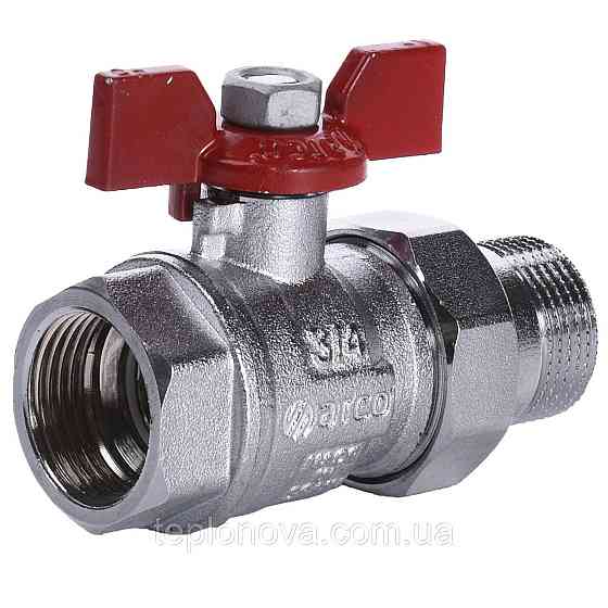 Кран кульовий ARCO     3/4″ SENA 154104 прямий з американкою (754104) Чернівці