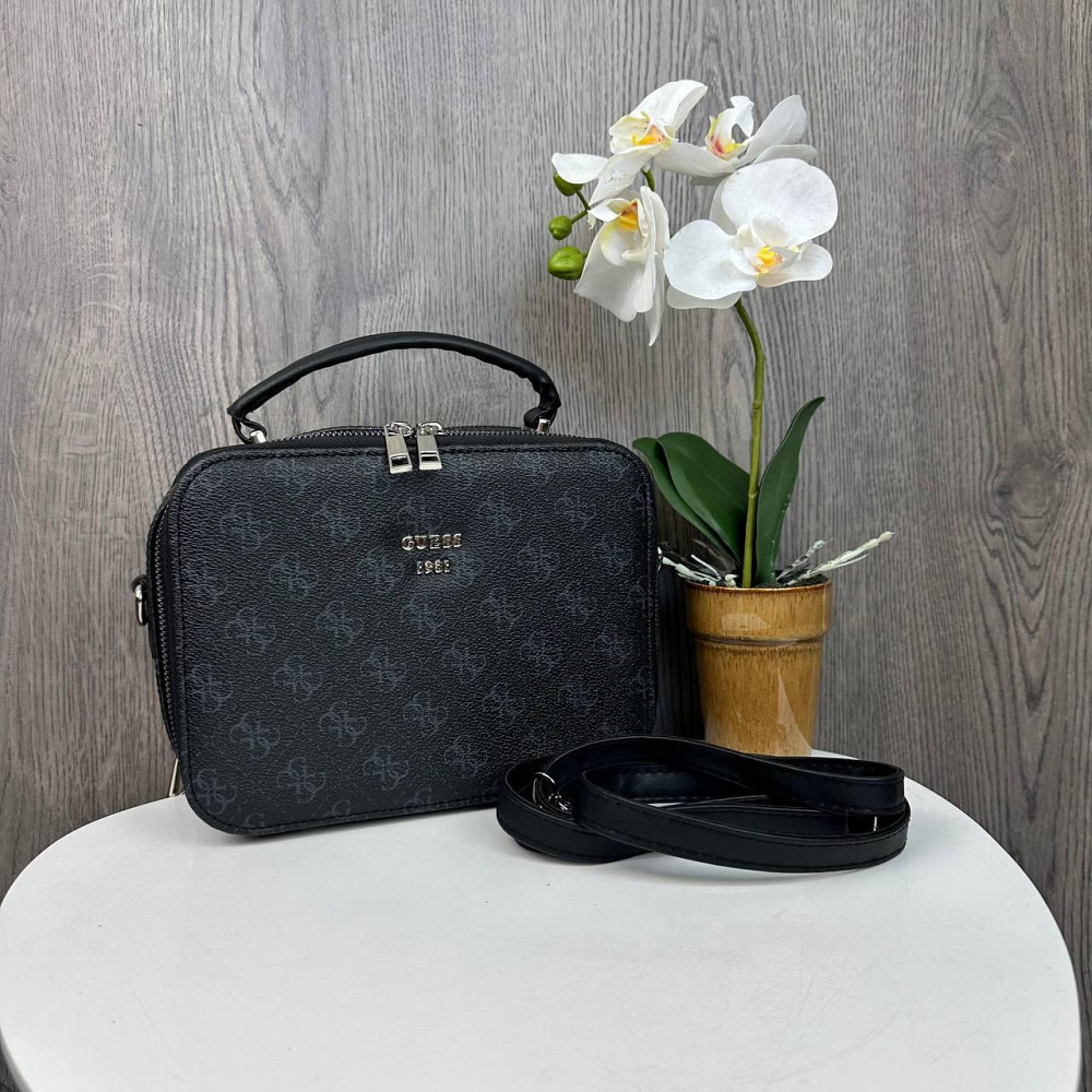 Модна жіноча міні сумочка клатч стиль Guess чорна сумка на плече ( 26890 ) Харьков - изображение 2