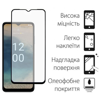 Скло захисне Dengos Full Glue Nokia G22 (black) (TGFG-307) Вінниця - фото 2