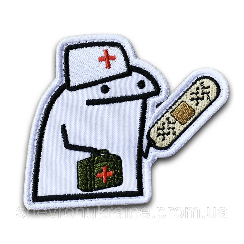 Шеврон флорк лікар (Форма контурна. На липучці) Розмір 8x9.5см Київ - фото 8