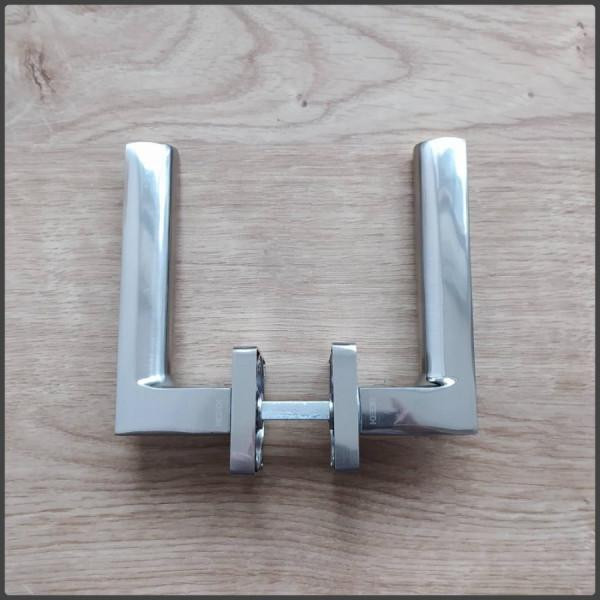 Ручка дверна KEDR на квадрат. розетці R08.148-AL-SN/CP Харків - фото 2