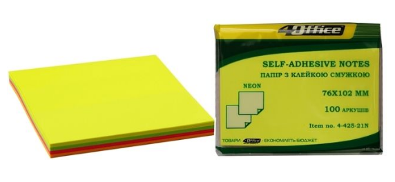 Папір для нотаток з клейким шаром 
