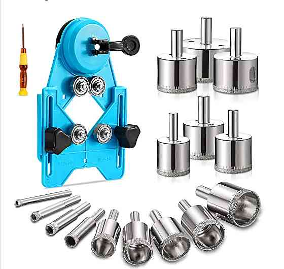 Набір шаблон + алмазні коронки 15 шт (643983912) Київ