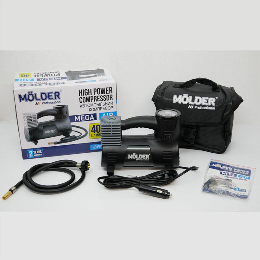 Компрессор автомобильный Molder 12В, 10 Атм, 40 л/мин MA25120 Киев - изображение 1