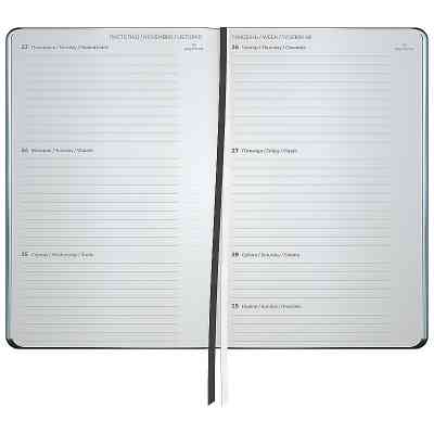 Еженедельник Axent датированный 2026 Partner City Soft 125х195, черный (8521-26-01-A) Винница