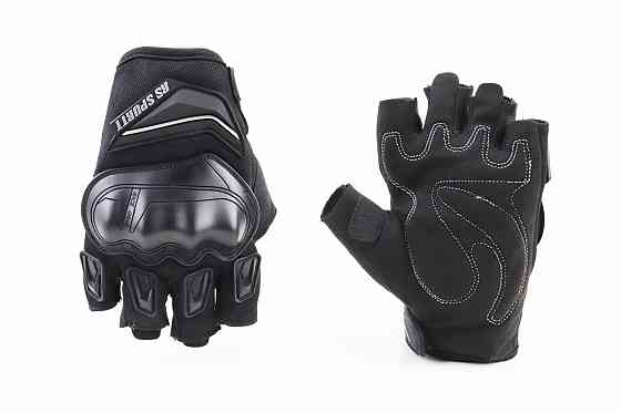 Перчатки мотоциклетні без пальців L-Чорні, тип 2 Київ