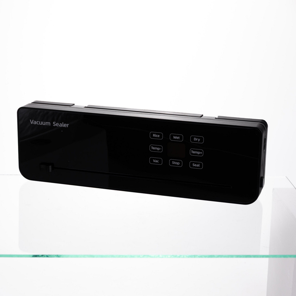 Вакууматор побутовий сенсорний для сухих і вологих продуктів 120 Вт із вбудованим різаком пакувальник вакуумний Чорний HP-11-29B Коломия - фото 3