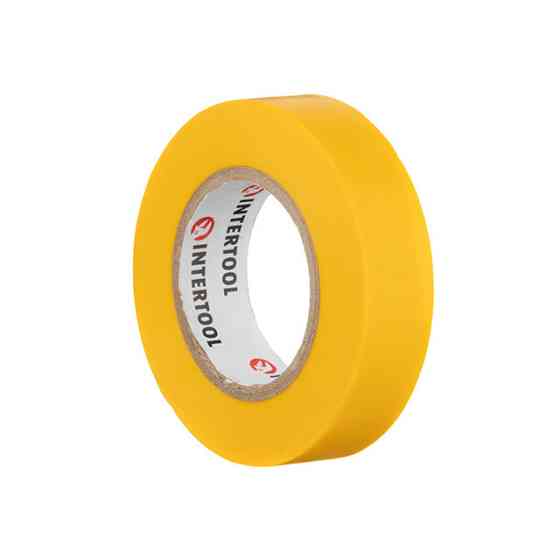 Стрічка ізоляційна 0.15мм*17мм*15м жовта INTERTOOL IT-0042 Киев