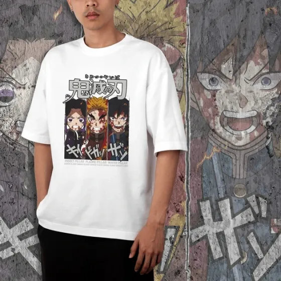 Футболка для підлітка хлопчика з принтом Клинок, рассекающий демонов Столпы 3 WE Розмір 160 Anime10365 Дніпро