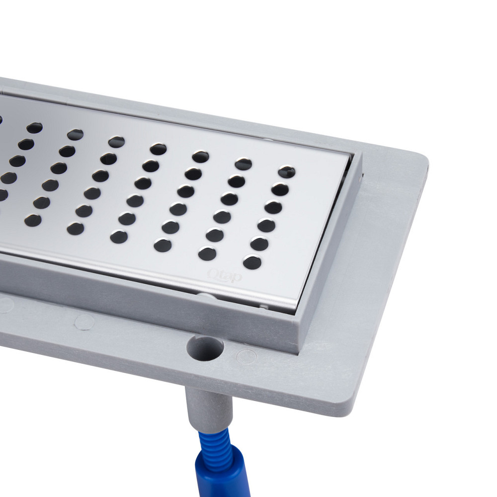 Трап Qtap Dry FB304-700 лінійний із сухим закривом і неіржавкою решіткою 700х73 Київ - фото 3