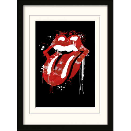 Постер у рамі "Rolling Stones (Graffiti Lips)" 30 x 40 см Рівне