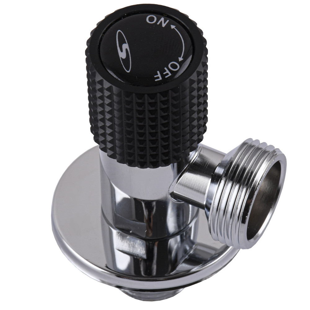 Кран кутовий кераміка SOLOMON EXCLUSIVE 1/2″X3/4″ 989 BLACK ( 1шт.) (000025635) Киев - изображение 3